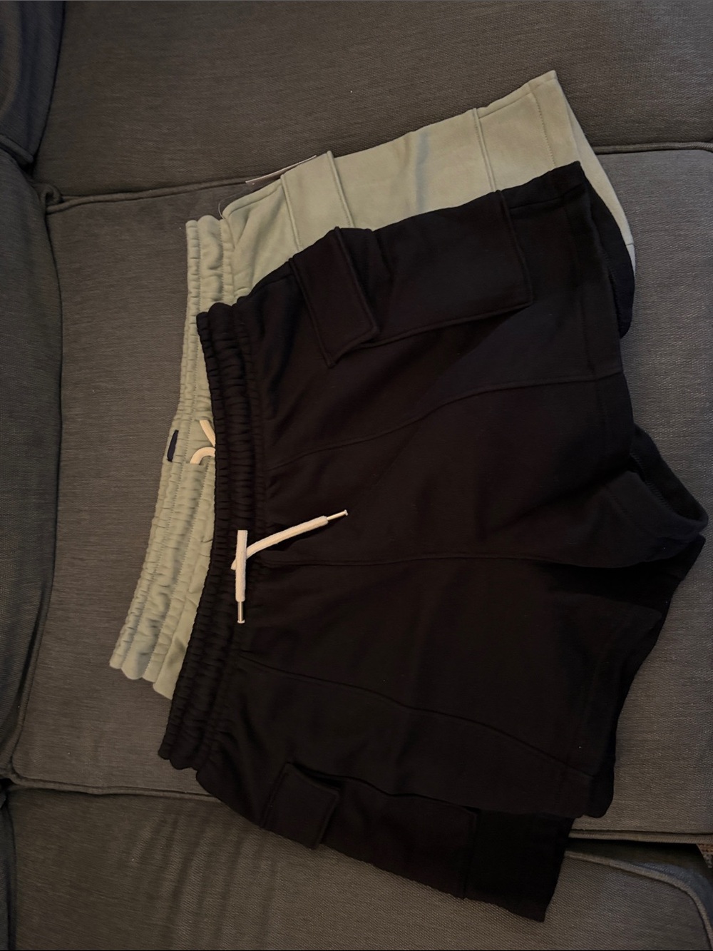 GAP Women's Athletic Shorts - Black & Light Green